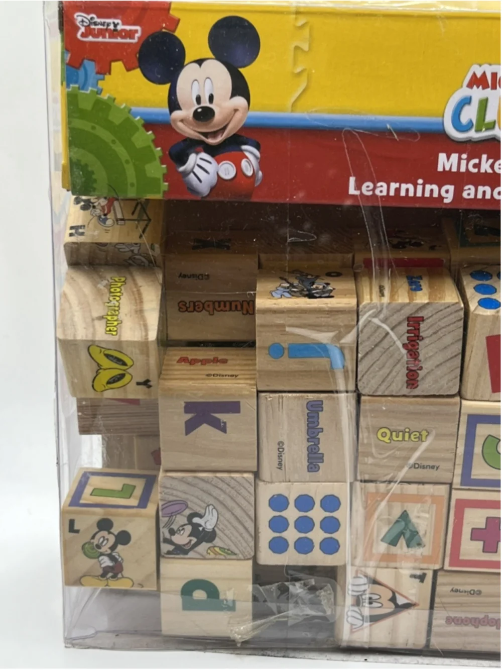Disney Mickey Mouse Clubhouse Mickey & Minnie Learn & Grow Set of 40 Blocks Set